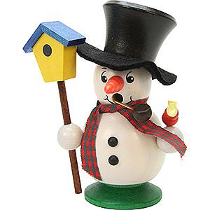 Smokers Snowmen Smoker - Snowboy with Bird House - 10,5 cm / 4 inch