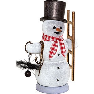 Smokers Professions Smoker - Snowman Chimney Sweeper - 13 cm / 5.1 inch