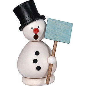 Smokers Snowmen Smoker - Snowman Gnter White - 10 cm / 3.9 inch