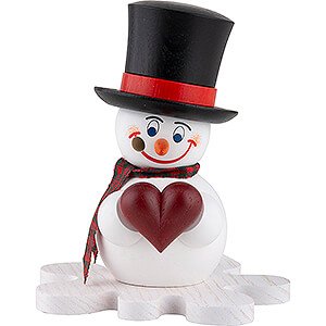 Smokers Snowmen Smoker - Snowman Romeo with Heart - Exclusive - 12 cm / 4.7 inch