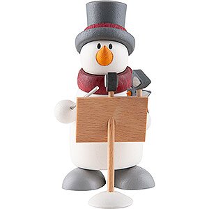 Small Figures & Ornaments Fritz & Otto (Hobler) Snow Man Fritz as Conductor - 9 cm / 3.5 inch