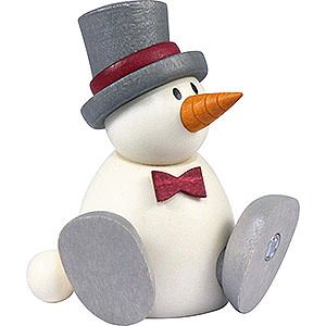 Small Figures & Ornaments Fritz & Otto (Hobler) Snow Man Otto Sitting - 8 cm / 3.1 inch