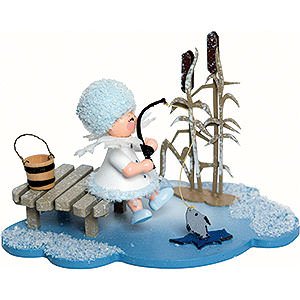Small Figures & Ornaments Kuhnert Snowflakes Snowflake Ice Fishing - 10x7x6 cm / 4x2.8x2.3 inch