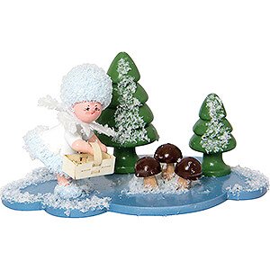 Small Figures & Ornaments Kuhnert Snowflakes Snowflake Mushroom Picker - 5 cm / 2 inch