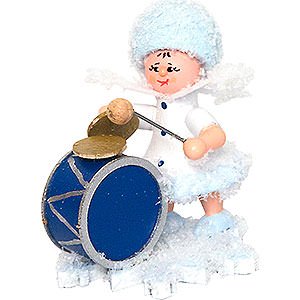 Small Figures & Ornaments Kuhnert Snowflakes Snowflake with Bass Drum - 5 cm / 2 inch
