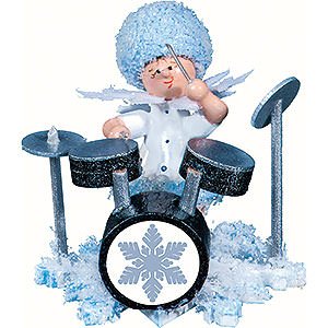 Small Figures & Ornaments Kuhnert Snowflakes Snowflake with Drum Set - 5 cm / 2 inch
