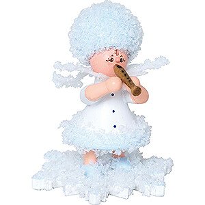 Small Figures & Ornaments Kuhnert Snowflakes Snowflake with Flute - 5 cm / 2 inch
