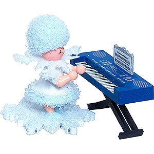 Small Figures & Ornaments Kuhnert Snowflakes Snowflake with Keyboard - 5 cm / 2 inch