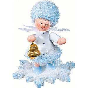 Small Figures & Ornaments Kuhnert Snowflakes Snowflake with Little Bell - 5 cm / 2 inch