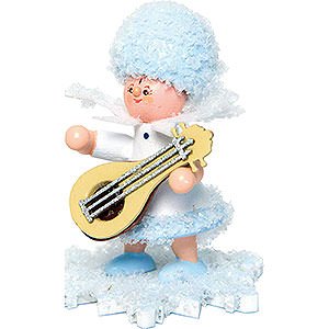 Small Figures & Ornaments Kuhnert Snowflakes Snowflake with Mandolin - 5 cm / 2 inch
