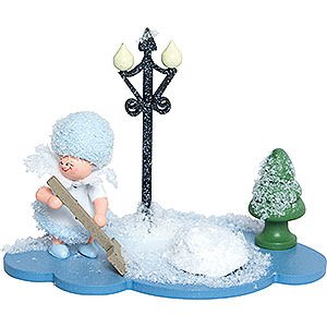 Small Figures & Ornaments Kuhnert Snowflakes Snowflake with Snow Shovel - 8 cm / 3 inch