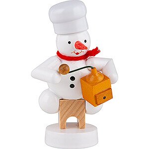 Small Figures & Ornaments Zenker Snowmen Snowman Baker with Coffee Grinder - 8 cm / 3.1 inch