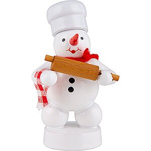 Small Figures & Ornaments Zenker Snowmen Snowman Baker with Dough Roll - 8 cm / 3.1 inch
