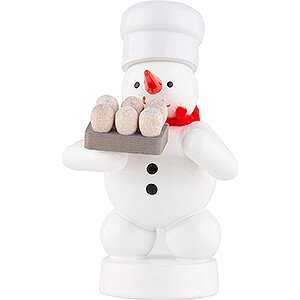 Small Figures & Ornaments Zenker Snowmen Snowman Baker with Eggs - 8 cm / 3.1 inch