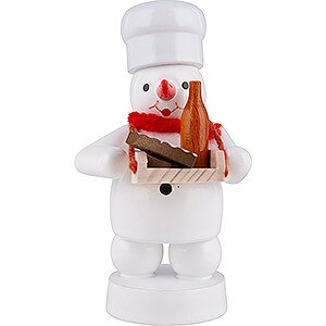 Small Figures & Ornaments Zenker Snowmen Snowman Baker with Hawker's Tray - 8 cm / 3.1 inch