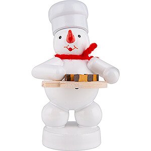 Small Figures & Ornaments Zenker Snowmen Snowman Baker with Nut Wedges - 8 cm / 3.1 inch