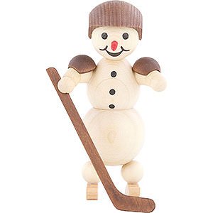 Small Figures & Ornaments Wagner Snowmen Snowman Ice Hockey Player standing Helmet - 10 cm / 3.9 inch