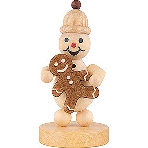 Small Figures & Ornaments Wagner Snowmen Snowman Junior with Gingerbread Man - 9 cm / 3.5 inch