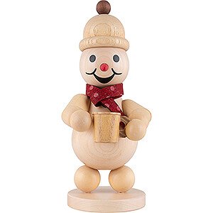 Small Figures & Ornaments Wagner Snowmen Snowman Junior with Mug and Scarf - Medium Size - 18,5 cm / 7.3 inch