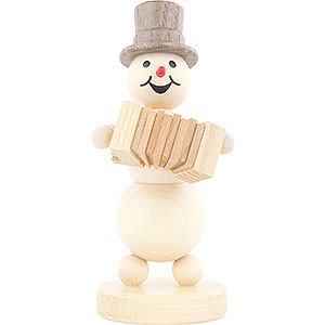 Small Figures & Ornaments Wagner Snowmen Snowman Musician Accordion - 12 cm / 4.7 inch