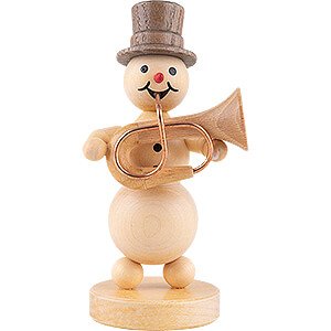 Small Figures & Ornaments Wagner Snowmen Snowman Musician Bass Trumpet - 12 cm / 4.7 inch