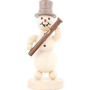 Small Figures & Ornaments Wagner Snowmen Snowman Musician Bassoon - 12 cm / 4.7 inch
