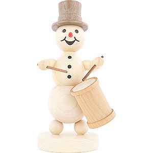 Small Figures & Ornaments Wagner Snowmen Snowman Musician Long Drum - 12 cm / 4.7 inch