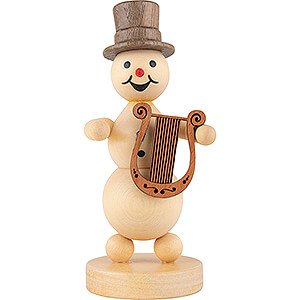 Small Figures & Ornaments Wagner Snowmen Snowman Musician Lyra - 12 cm / 4.7 inch