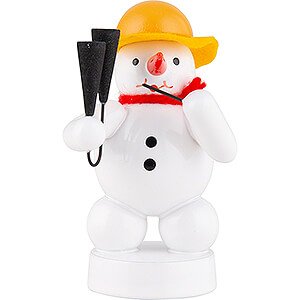 Small Figures & Ornaments Zenker Snowmen Snowman Musician with Agogo - 8 cm / 3.1 inch
