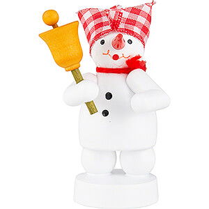 Small Figures & Ornaments Zenker Snowmen Snowman Musician with Bell - 8 cm / 3.1 inch