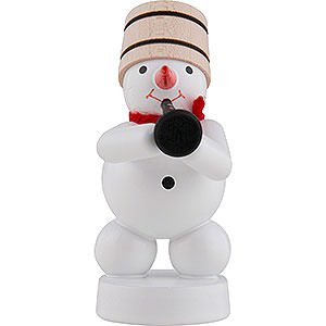 Small Figures & Ornaments Zenker Snowmen Snowman-Musician with Clarinet - 8 cm / 3 inch