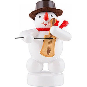 Small Figures & Ornaments Zenker Snowmen Snowman - Musician with Fiddle - 8 cm / 3.1 inch