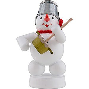 Small Figures & Ornaments Zenker Snowmen Snowman Musician with Friction Drum - 8 cm / 3 inch