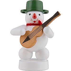 Small Figures & Ornaments Zenker Snowmen Snowman Musician with Guitar - 8 cm / 3 inch