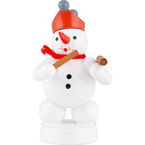 Small Figures & Ornaments Zenker Snowmen Snowman Musician with Hammered Dulcimer - 8 cm / 3.1 inch