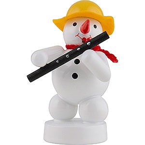 Small Figures & Ornaments Zenker Snowmen Snowman Musician with Oboe - 8 cm / 3 inch