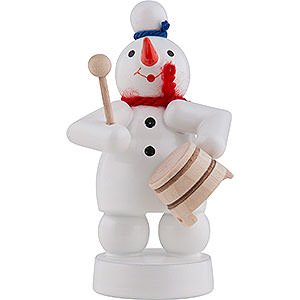 Small Figures & Ornaments Zenker Snowmen Snowman Musician with Pot - 8 cm / 3 inch