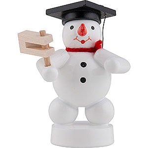 Small Figures & Ornaments Zenker Snowmen Snowman Musician with Ratchet - 8 cm / 3 inch