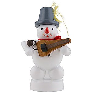 Small Figures & Ornaments Zenker Snowmen Snowman Musician with Symphonia - 8 cm / 3 inch
