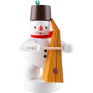 Small Figures & Ornaments Zenker Snowmen Snowman Musician with Tromba Marina - 8 cm / 3.1 inch