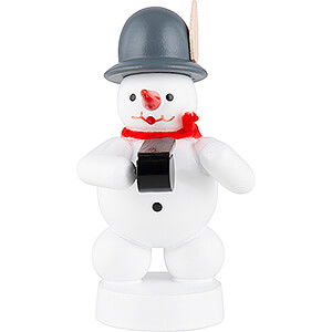 Small Figures & Ornaments Zenker Snowmen Snowman Musician with Whistle - 8 cm / 3.1 inch