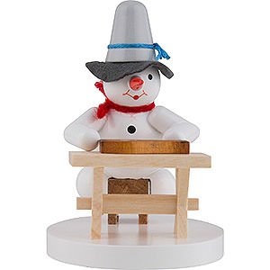 Small Figures & Ornaments Zenker Snowmen Snowman Zither Player - 8 cm / 3 inch