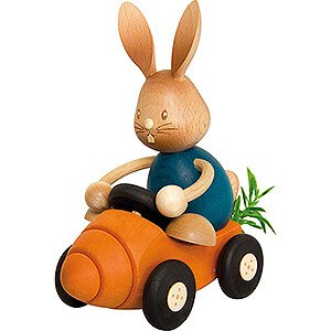 Small Figures & Ornaments Easter World Snubby Bunny with Carrot Scooter - 14,6 cm / 5.7 inch