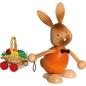 Small Figures & Ornaments Easter World Snubby Bunny with Egg Cart - 12 cm / 4.7 inch