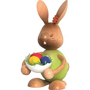 Small Figures & Ornaments Easter World Snubby Bunny with Eggshell - 12 cm / 4.7 inch