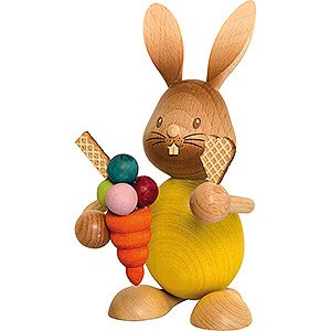 Small Figures & Ornaments Easter World Snubby Bunny with Ice Cream - 12,5 cm / 4.9 inch