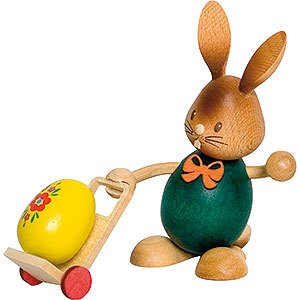 Small Figures & Ornaments Easter World Snubby Bunny with Trolley - 12 cm / 4.7 inch