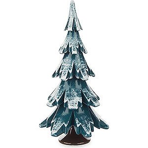 Small Figures & Ornaments Decorative Trees Solid Wood Tree - Green-White - 12,5 cm / 4.9 inch