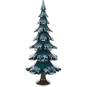 Small Figures & Ornaments Decorative Trees Solid Wood Tree - Green-White - 24,5 cm / 9.6 inch