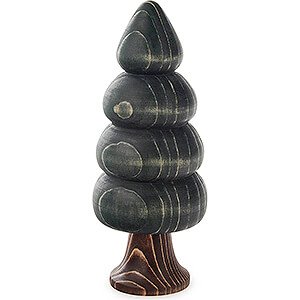Small Figures & Ornaments Decorative Trees Solid Wood Tree - Stepped Round - Green - 17 cm / 6.7 inch